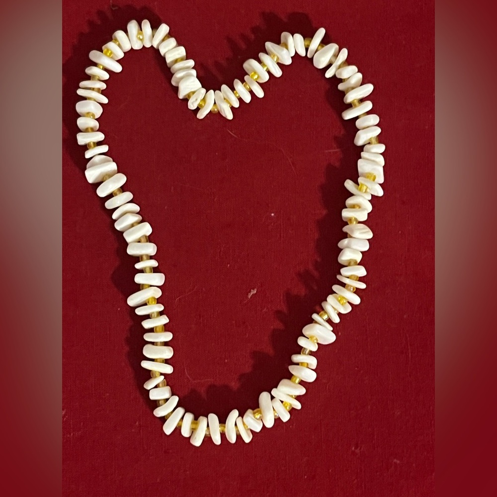Shells Necklace with Gold Accent - Picture 3 of 5